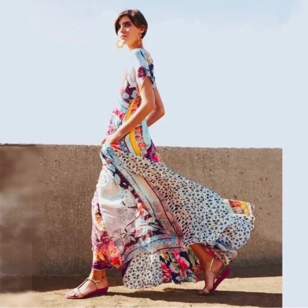 Johnny Was Multicolor Maxi Dress